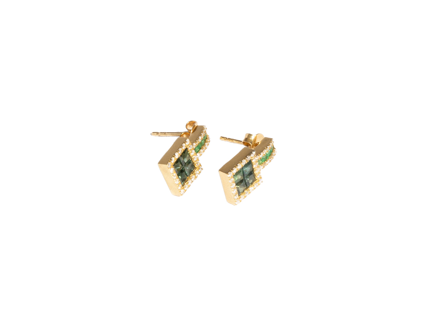 INVISIBLE SQUARE EARRINGS