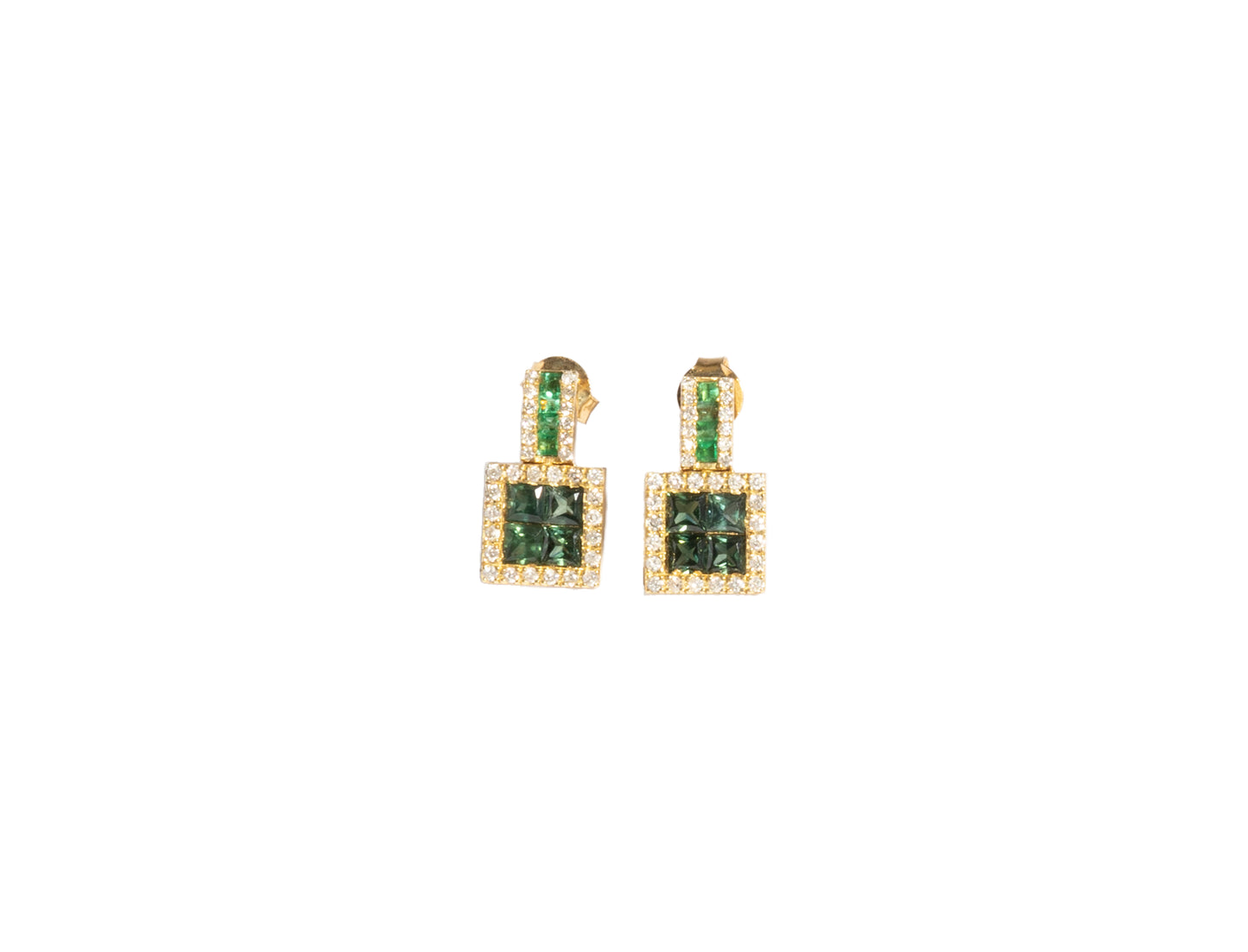 INVISIBLE SQUARE EARRINGS